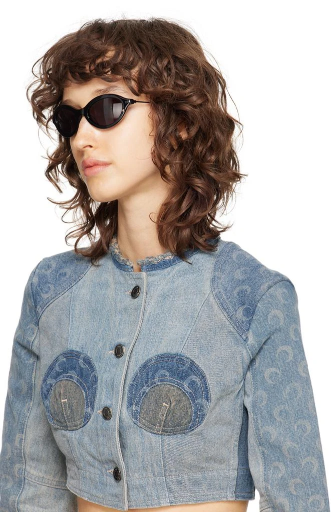 Justine Clenquet SSENSE Exclusive Black Neve Sunglasses 4