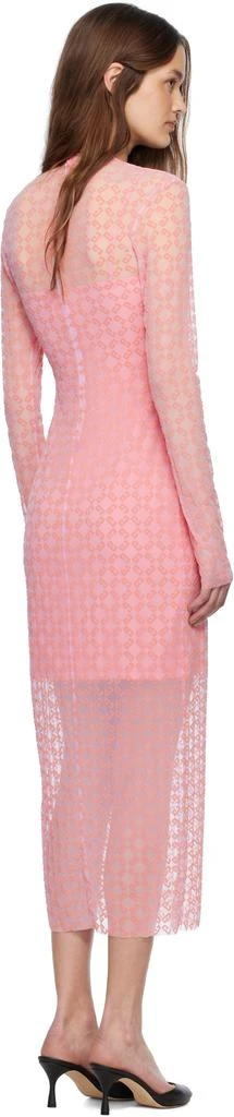 Givenchy Pink Monogram 72 Tulle Midi Dress 3