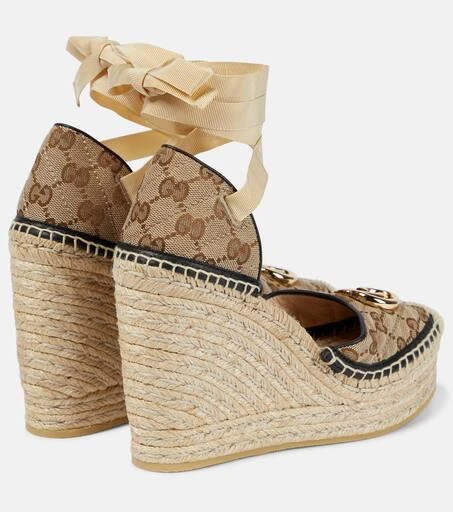 Gucci GG canvas wedge espadrilles 3