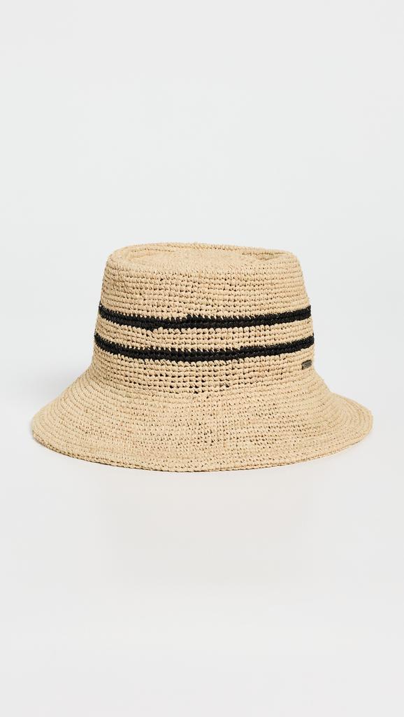 Brixton Ellee Straw Bucket Hat