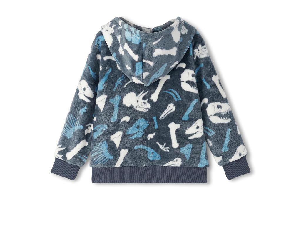 Hatley Dino Fossils Fuzzy Fleece Zip-Up (Toddler/Little Kid/Big Kid)