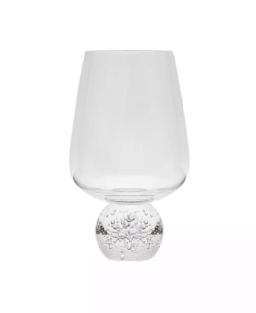 Classic Touch Wine Glasses on Crystal Ball Pedestal, Set of 6 2