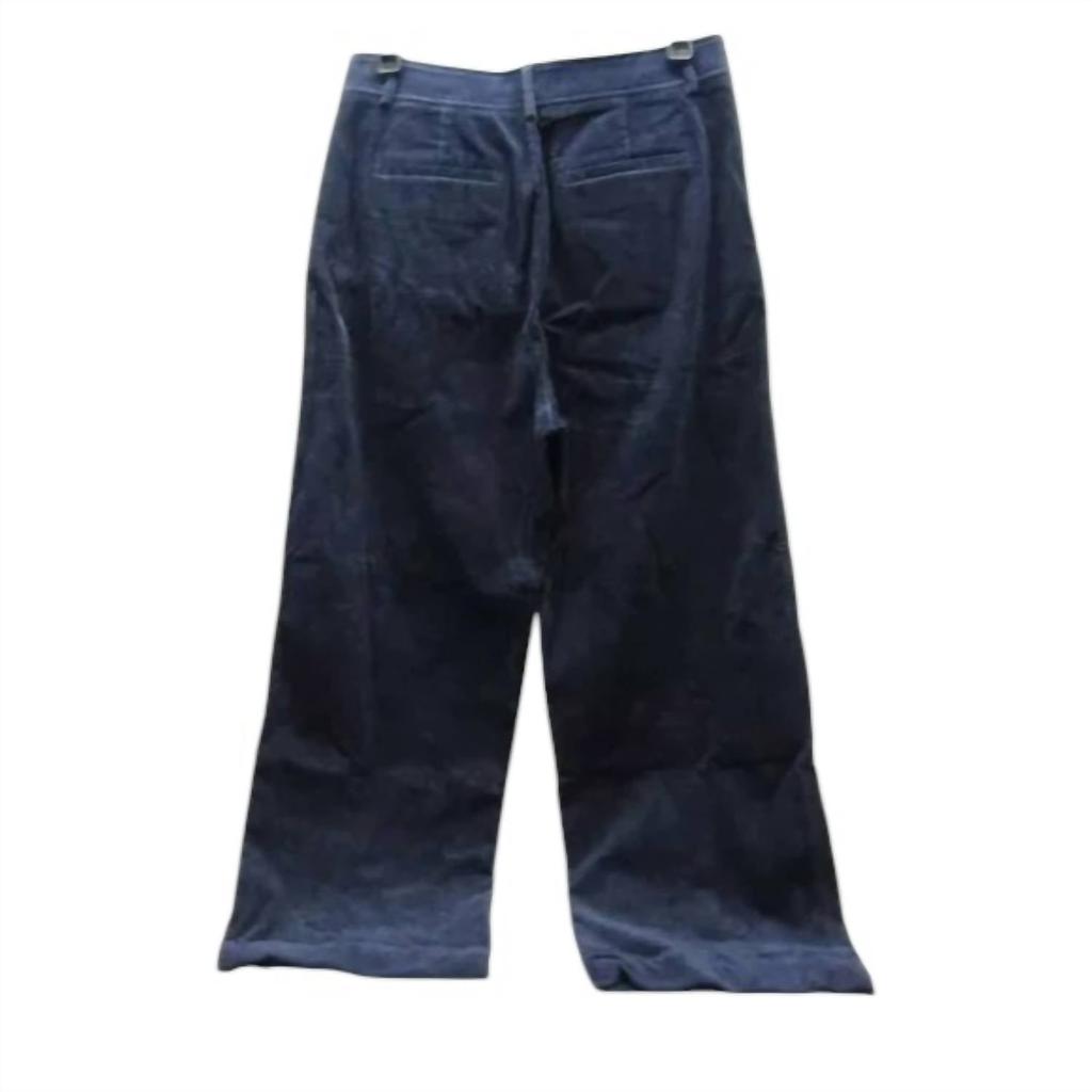 Everlane Women's Phoebe Wide Leg Corduroy Trouser Pants In Navy
