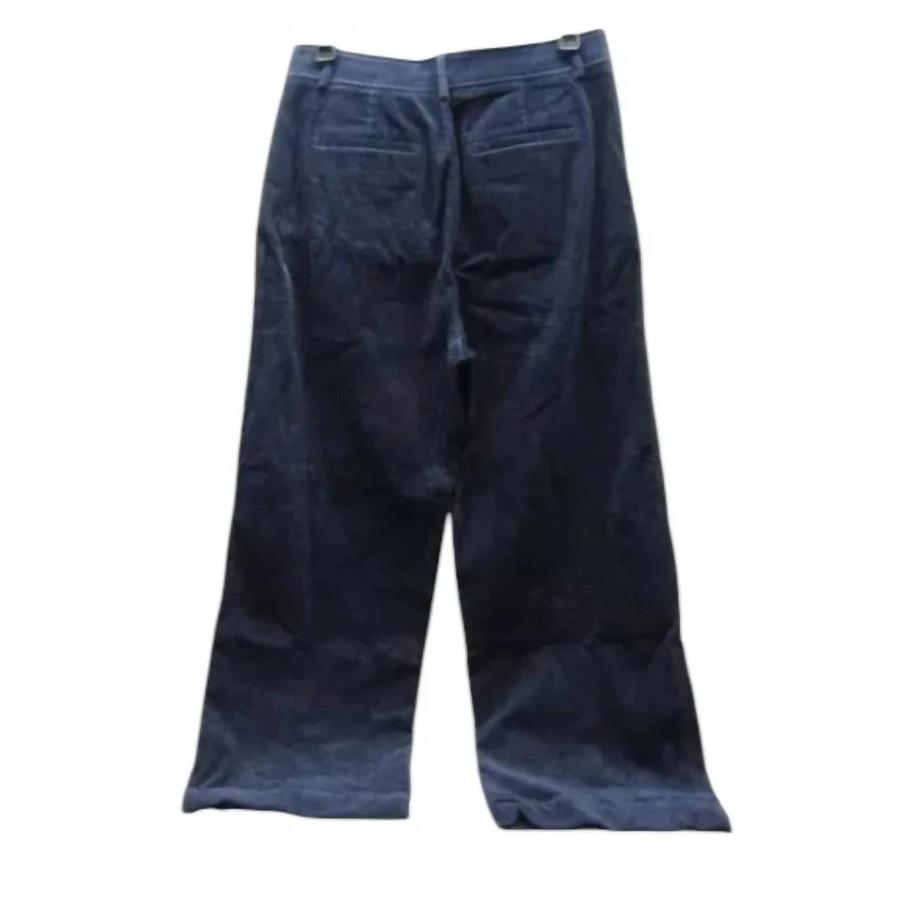 Everlane Women's Phoebe Wide Leg Corduroy Trouser Pants In Navy 2