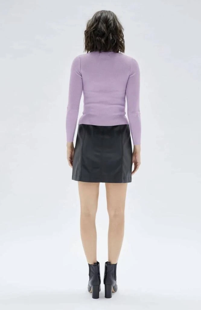 MINKPINK The Tinghir Cut Out Knit Top In Lilac 3