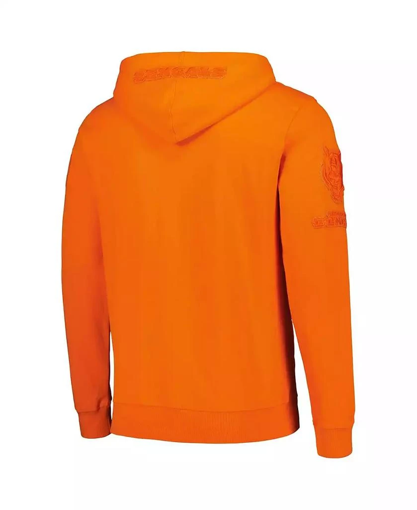 Pro Standard Men's Orange Cincinnati Bengals Triple Tonal Full-Zip Hoodie 2