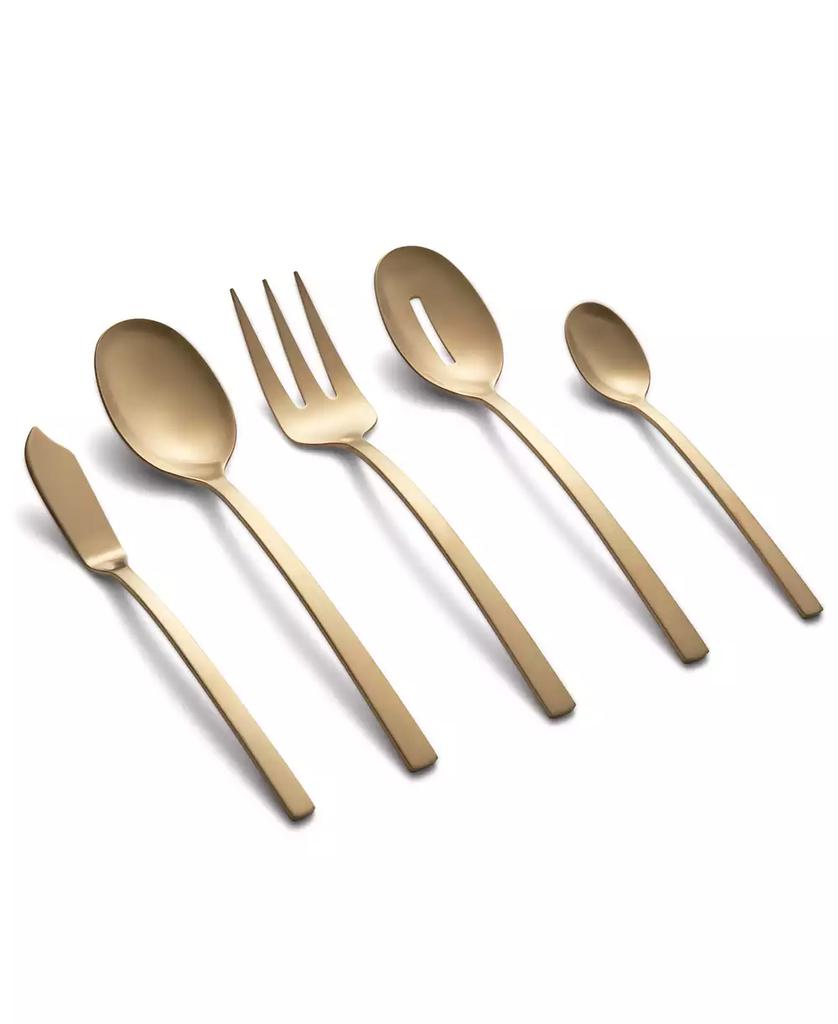 Cambridge Silversmiths Beacon Gold Satin 45-Piece Flatware Set, Service for 8