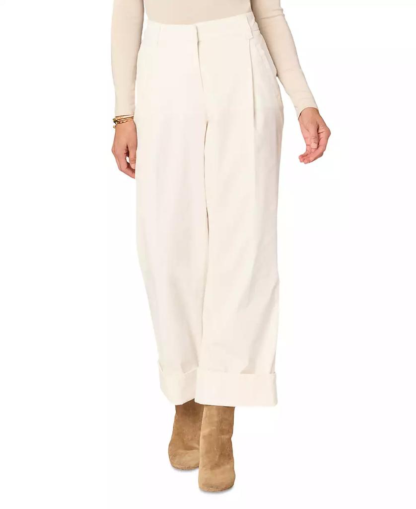 Democracy Women's Pleated Cuffed Wide-Leg Jeans