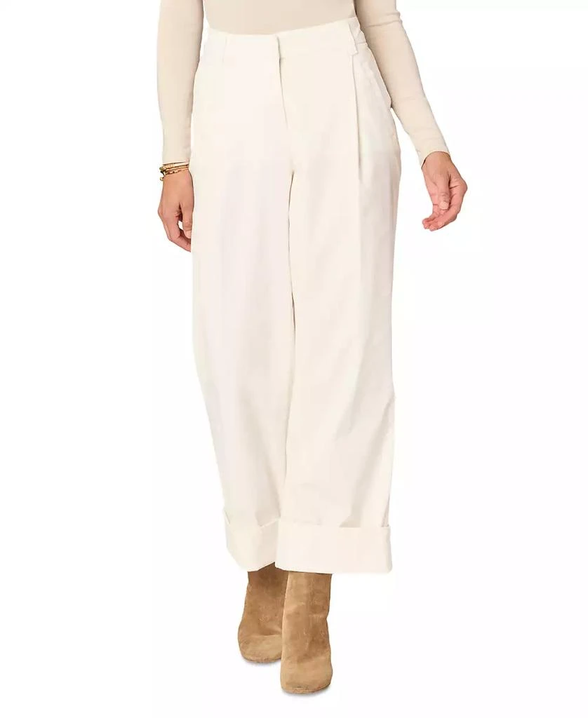 Democracy Women's Pleated Cuffed Wide-Leg Jeans 1