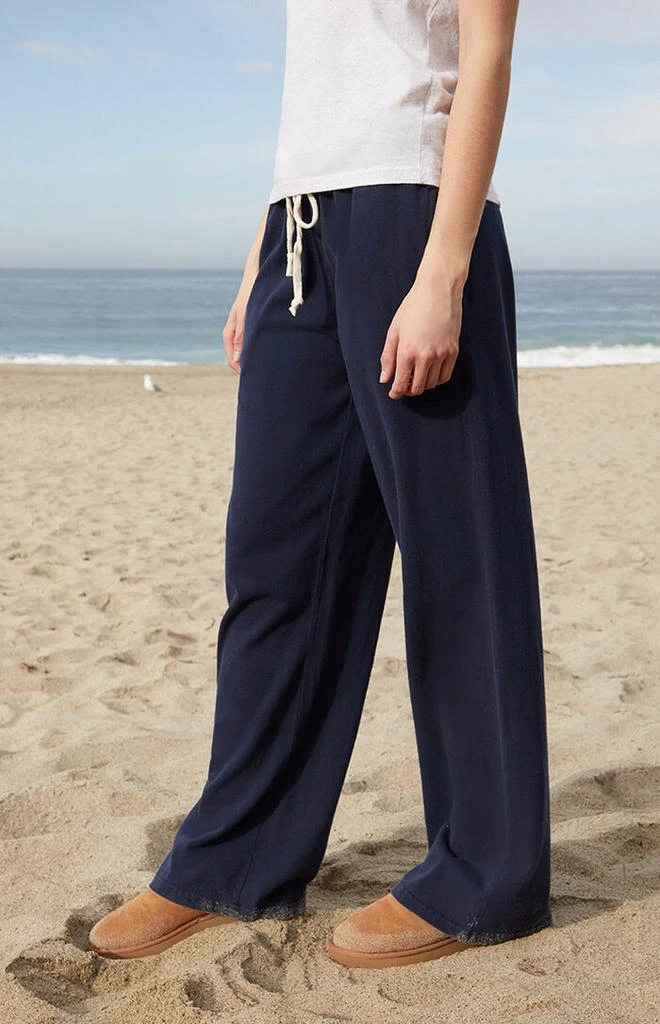 John Galt Navy Anastasia Tie Baggy Sweatpants 3
