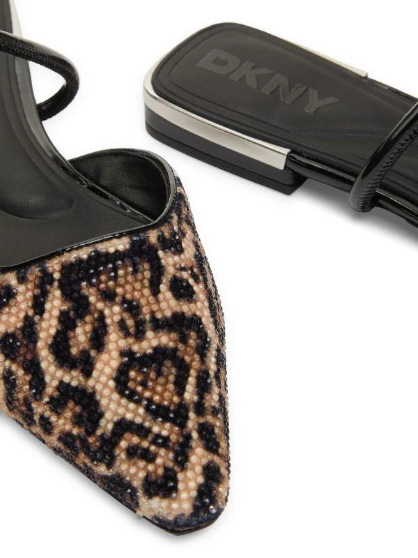 DKNY Cabbi Leopard Print Mules 6