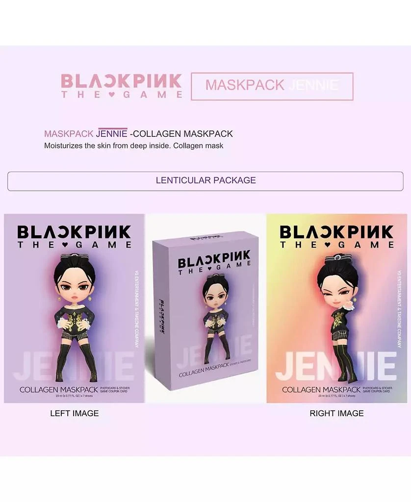 SIIA Cosmetics "BLACKPINK THE GAME" MASKPACK SET - JENNIE (COLLAGEN) 3