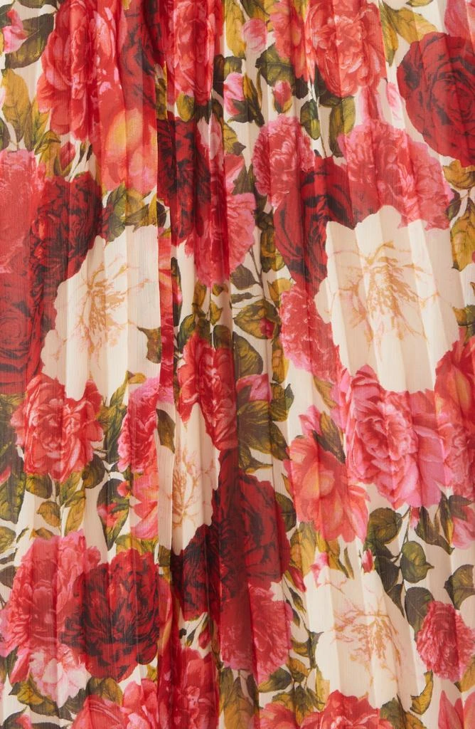 Moon River Floral Print Smocked Back Sundress 6