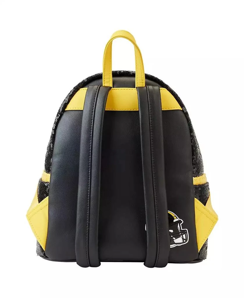 Loungefly Men's and Women's Pittsburgh Steelers Sequin Mini Backpack 4