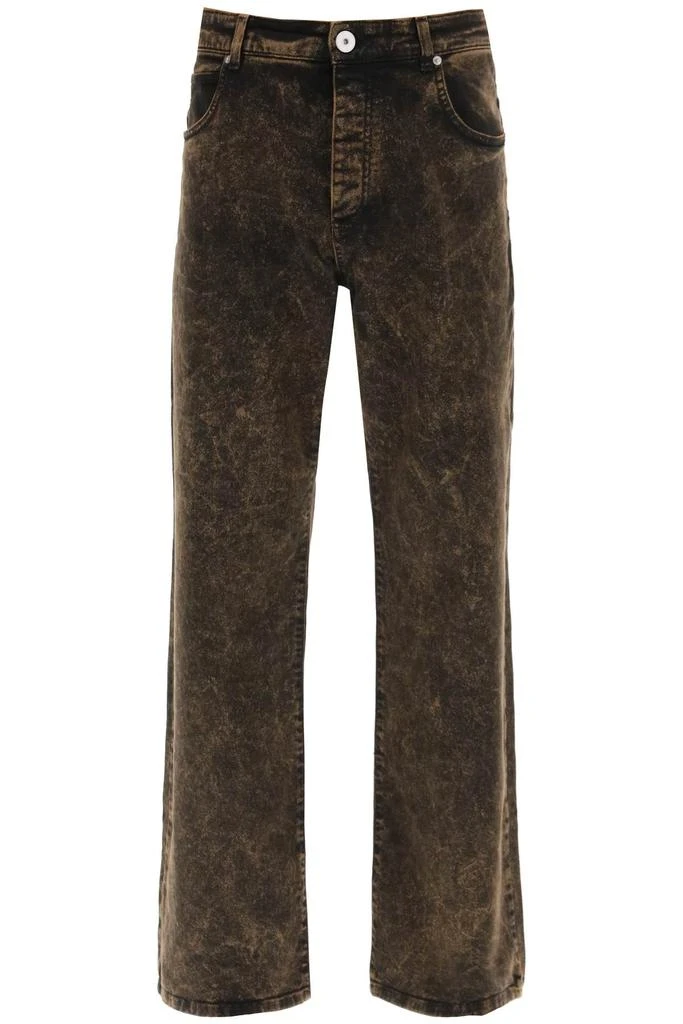 Balmain BLACK/BEIGE BAGGY JEANS 1