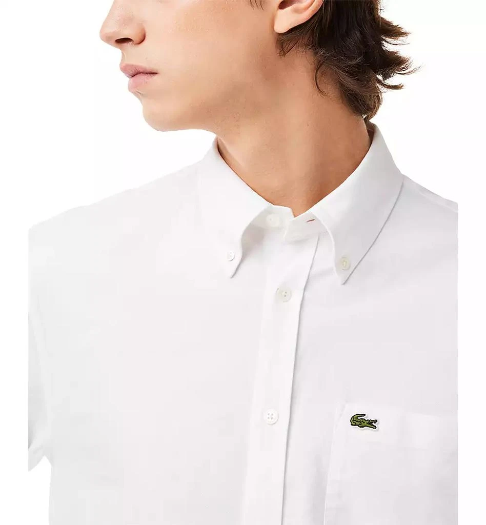 Lacoste Men's Woven Long Sleeve Button-Down Oxford Shirt 3