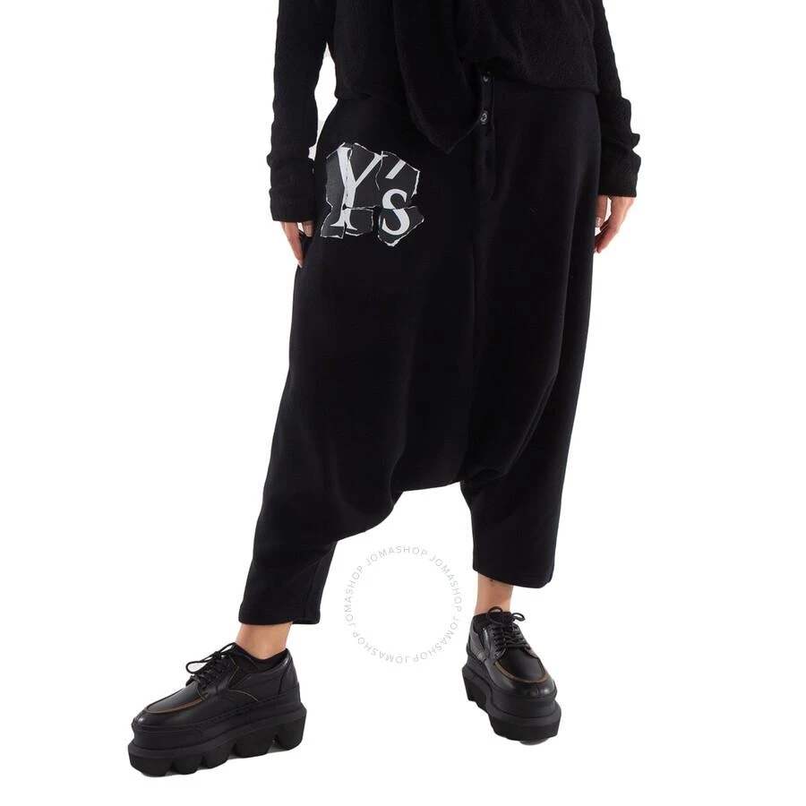 Y'S Black Logo Sarouel Pants 1