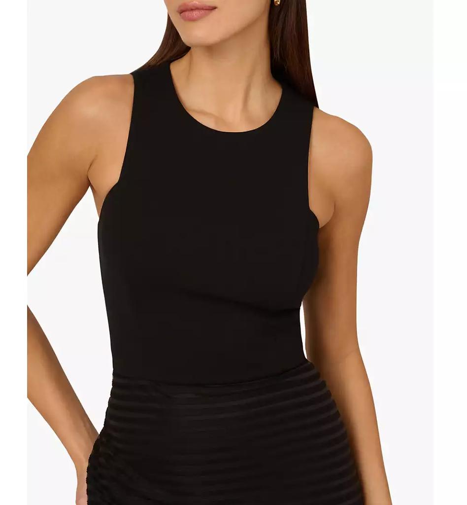 【海外限定】AdriannaPapell ドレス☆Adrianna by Shadow Stripe Adrianna Women's Shadow Stripe Sleeveless Sheath Dress