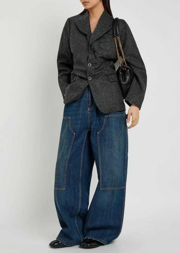 MAISON MARGIELA Panelled wide-leg jeans 4