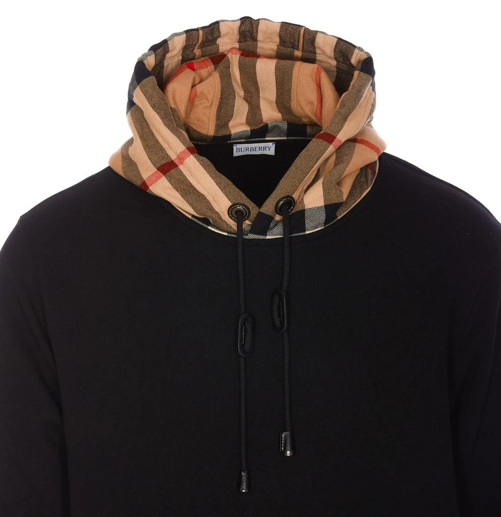Burberry Burberry Checked Drawstring Hoodie 4