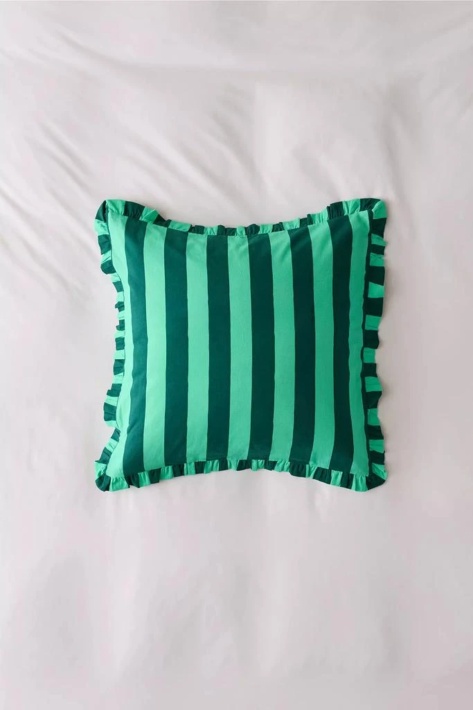 Urban Outfitters Striped Ruffle Euro Sham 2