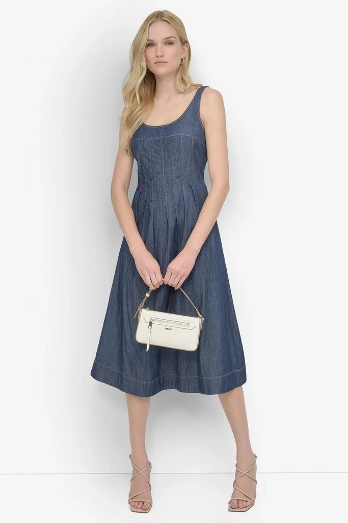 DKNY CORSET SITTED DENIM DRESS 7