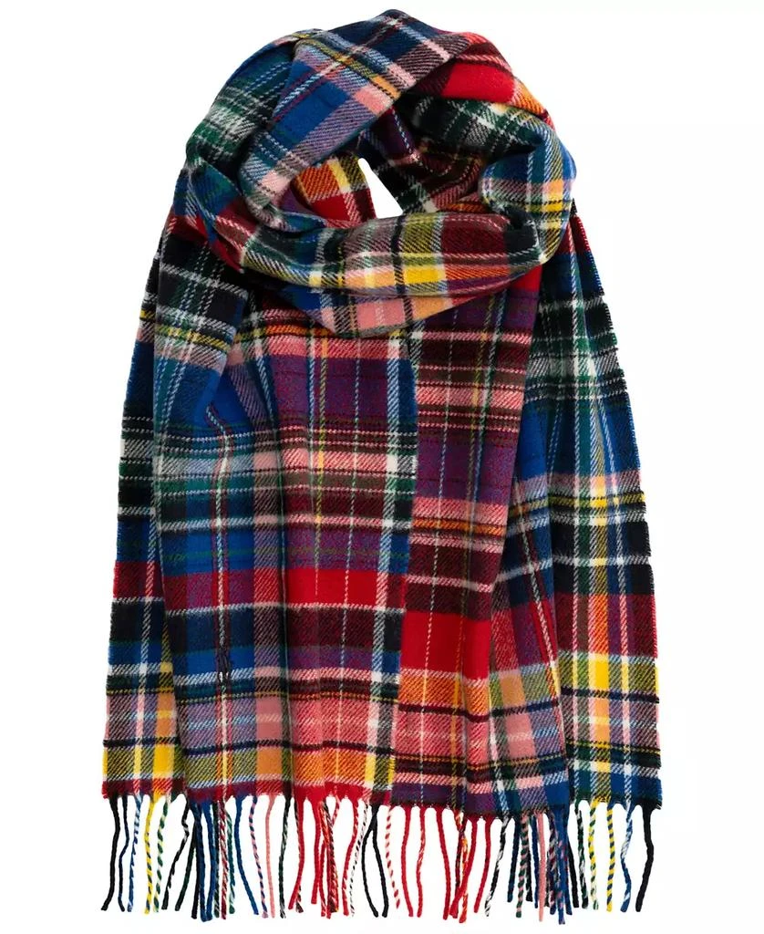 Ralph Lauren Men's Woolen Plaid Scarf 1