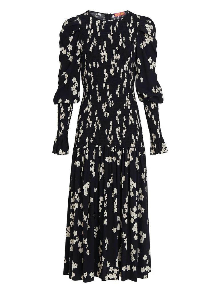 Kitri Kitri - Floral Print Shirred Dress 4