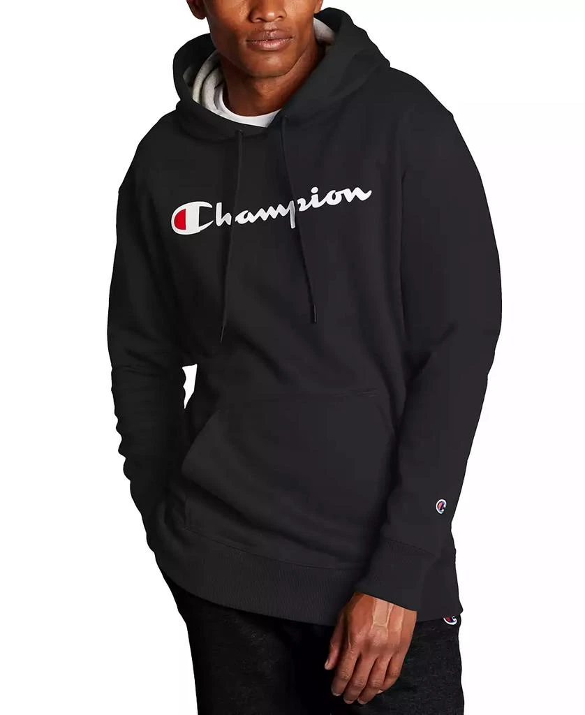 CHAMPION Men's Script Logo Powerblend Hoodie 1