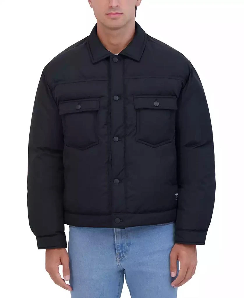 Hudson Men's Vintage Inspired Puffer Trucker Jacket 1