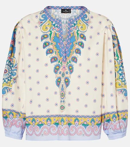 ETRO Printed cotton top 1
