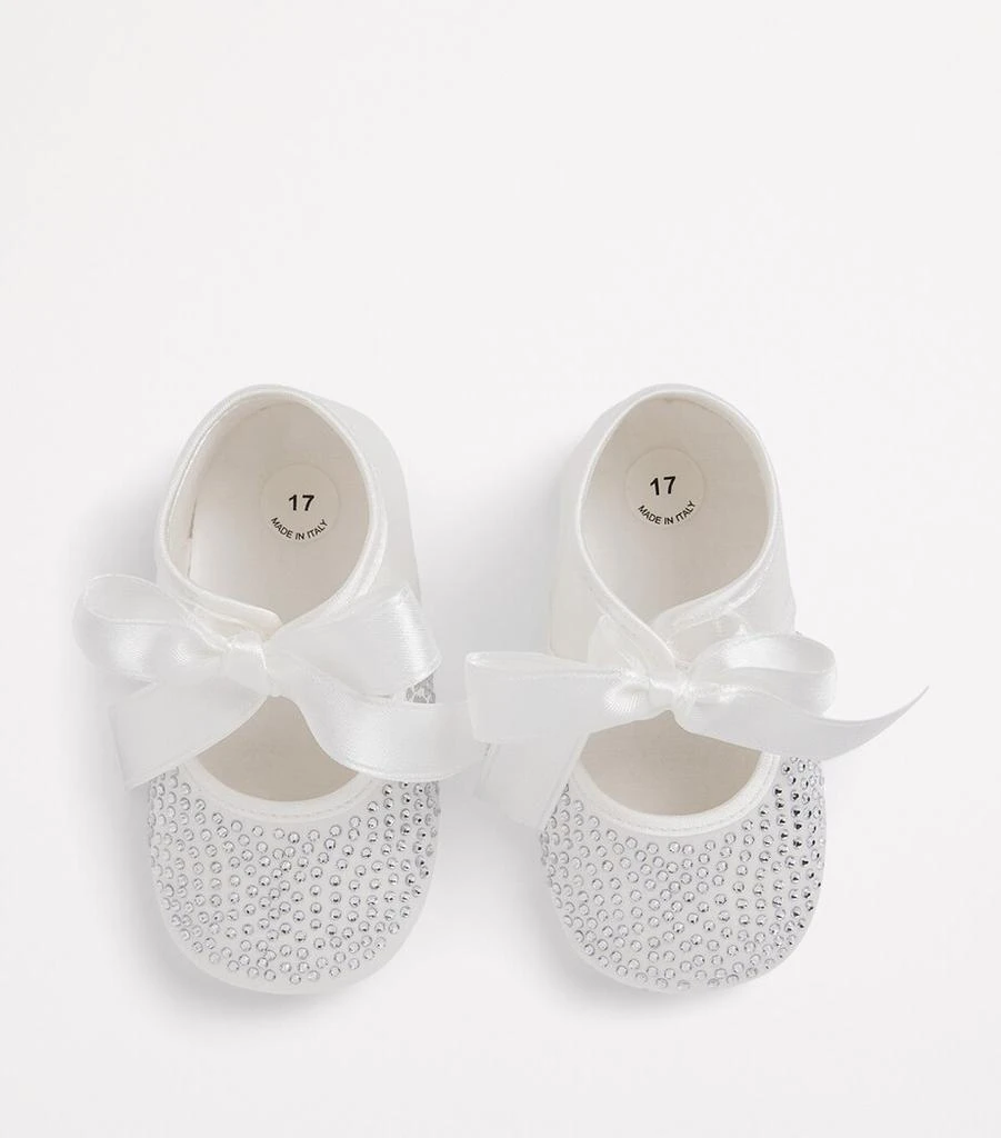 Bimbalo Satin Crystal-Embellished Ballet Flats 2