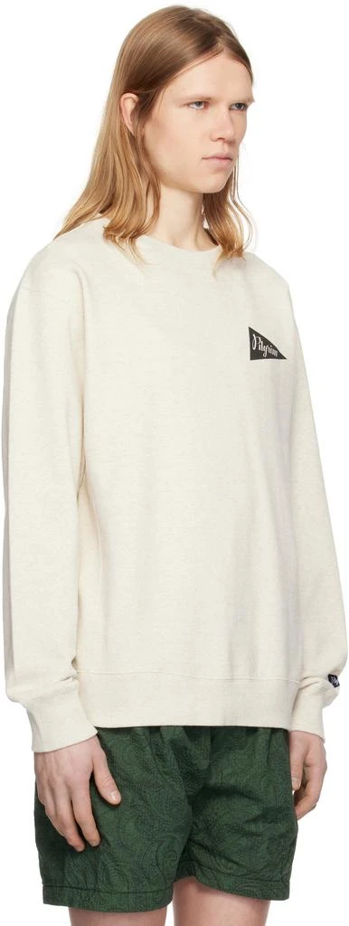 Pilgrim Surf + Supply Off-White Team Crew Sweatshirt 2