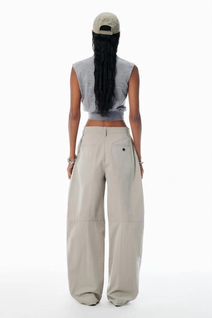 Alexander Wang Grey Cotton-Blend Balloon-Leg Pants 4