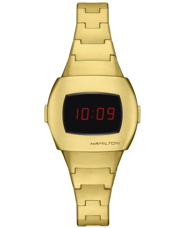 Hamilton Hamilton PSR Digital Quartz American Classic Yellow Gold PVD Steel Women's Watch H52314130 1