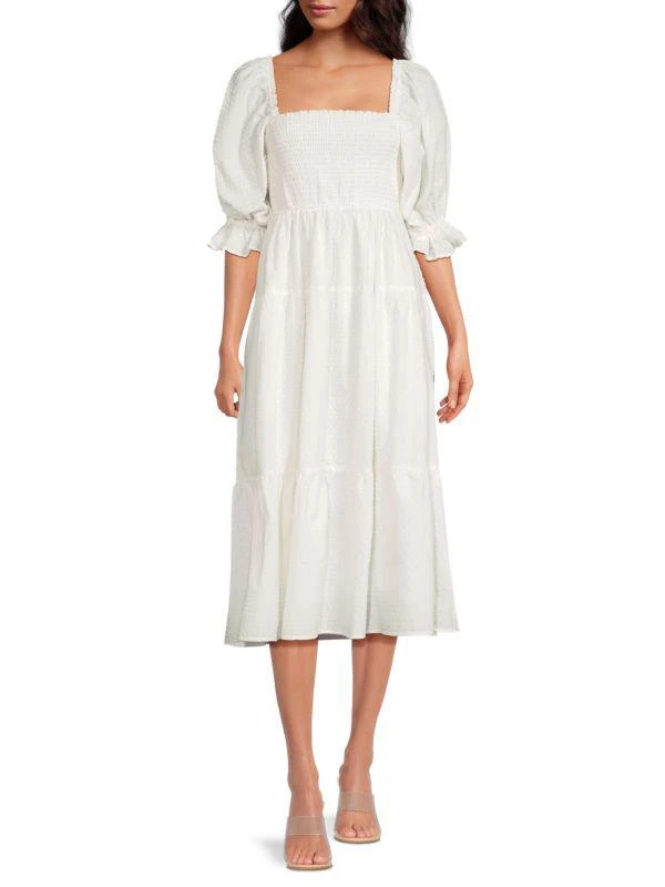 o.p.t Capri Swiss Dot Midi Dress 1
