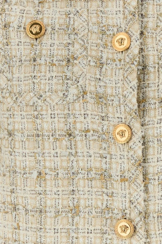 Versace Multicolor tweed blazer 3