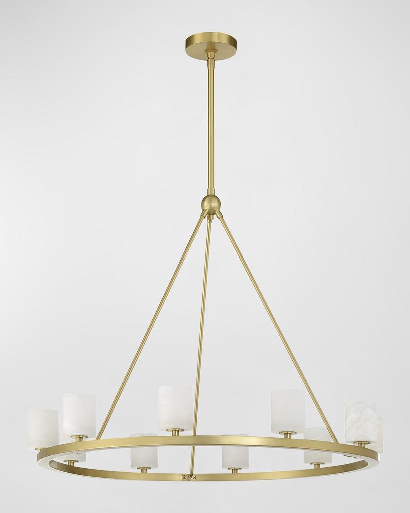 Crystorama Aragon 35" Round 10-Light Chandelier