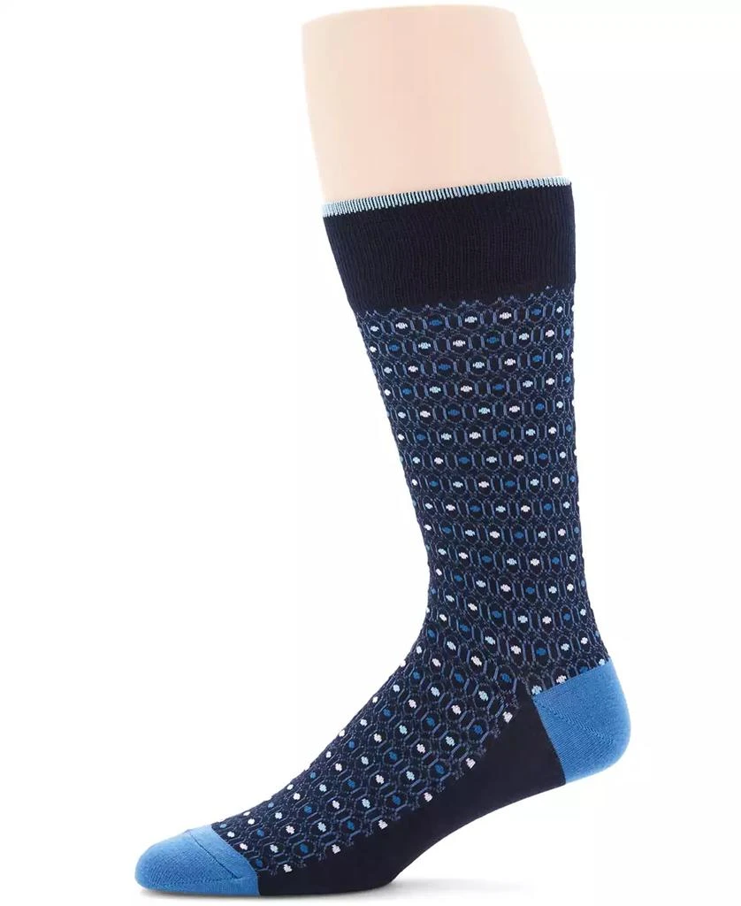 Perry Ellis Men
s Moisture-Wicking Stretch Neat Dress Socks