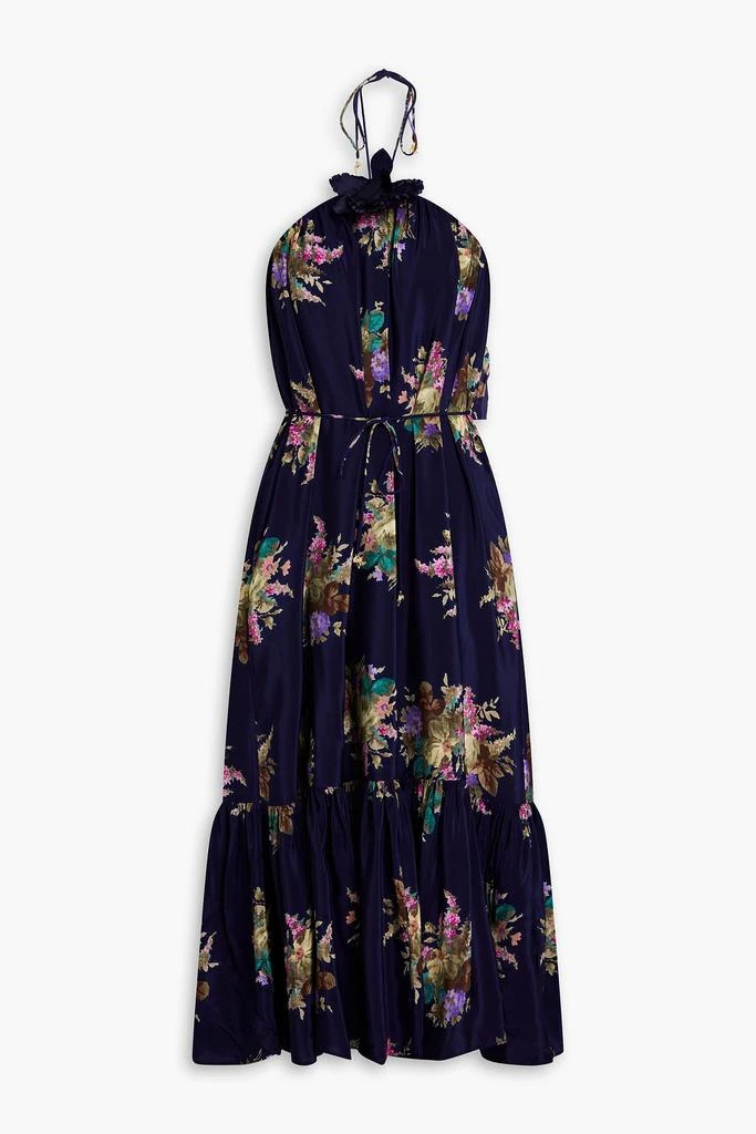 Floral-print silk-crepe de chine halterneck midi dress  On Sale Now with  Up to 65% Off | Discover Exclusive Deals & Savings at BeyondStyle   Authentic Zimmermann dresses|women|clothing|summer dresses|midi dresses  with Limited-Time