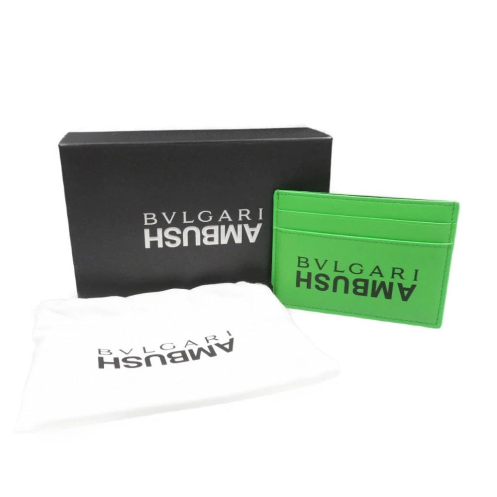 BVLGARI Leather Card Case (Pre-Owned) 3