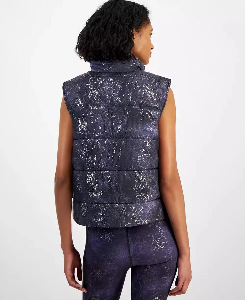 ID Ideology Women's Midnight Foil Puffer Vest, Created for Macy's 2