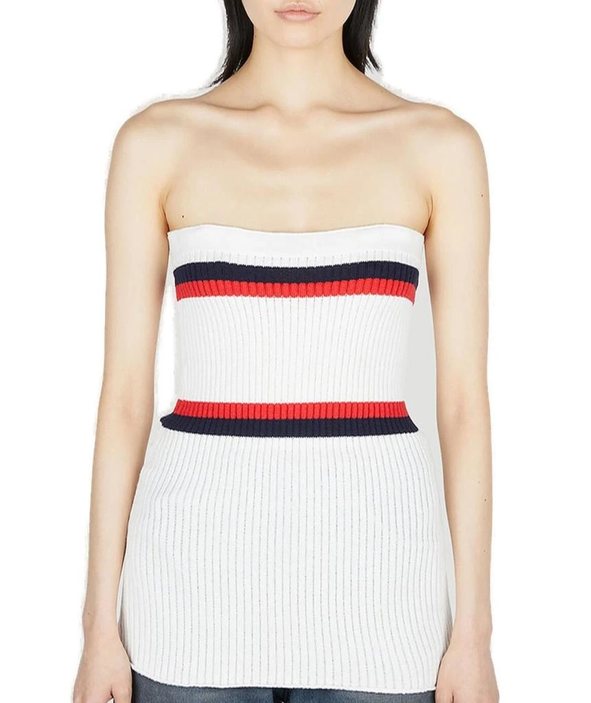 Meryll Rogge Meryll Rogge Ribbed Stripe-Detail Bustier Top 1