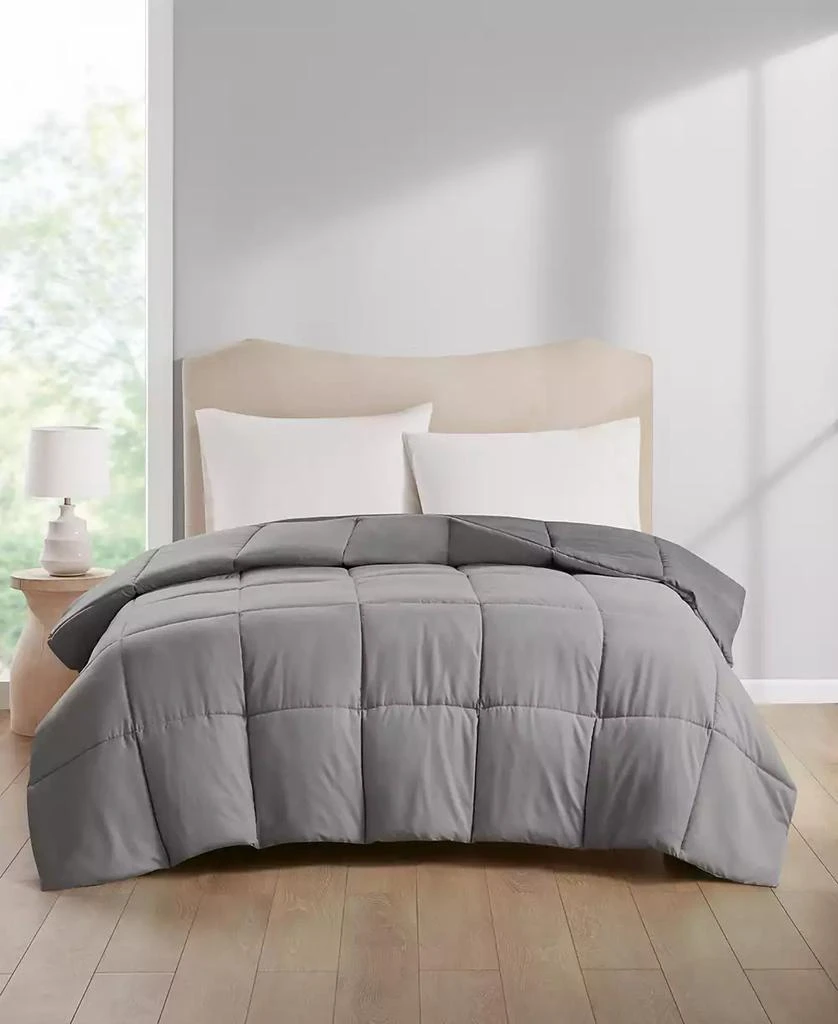 Home Design Lightweight Reversible Down Alternative Microfiber Comforter, Full/Queen, Exclusively at Macy’s 1