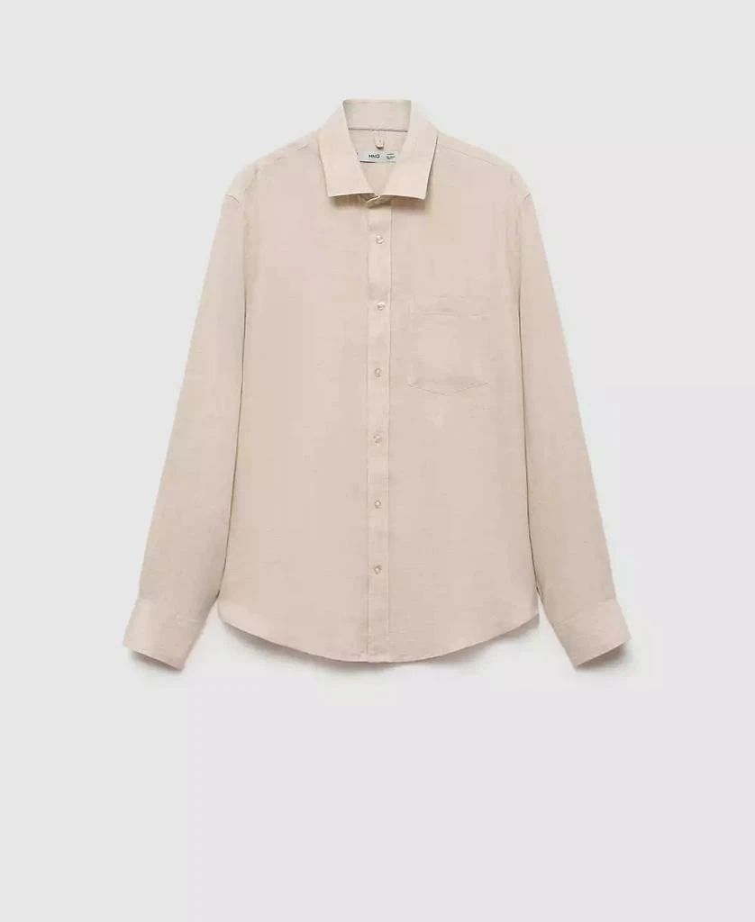 Mango Men's Linen Slim Fit Shirt 6