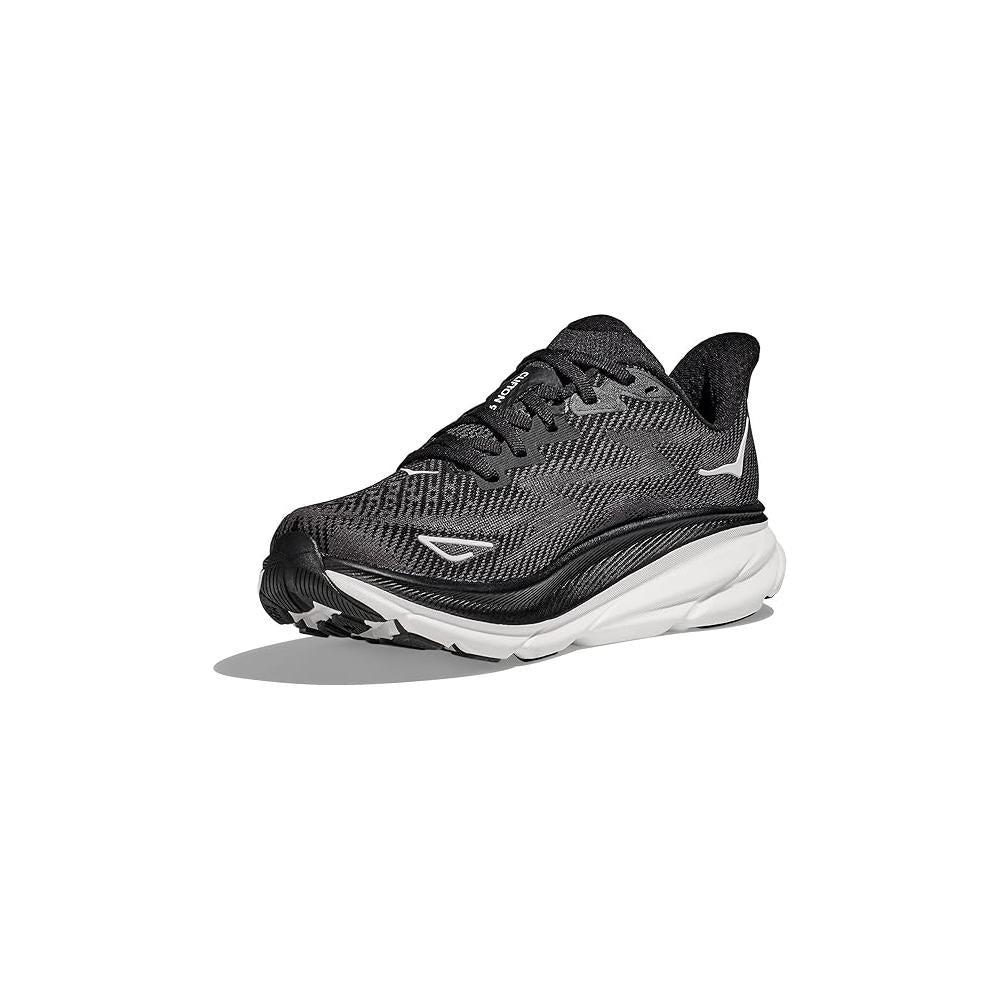 Hoka One One One Womens Clifton 9 Road Running Shoes - Black/White