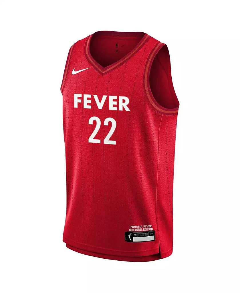 NIKE Big Boys and Girls Caitlin Clark Red Indiana Fever 2024 WNBA Draft Rebel Edition Victory Player Jersey 3