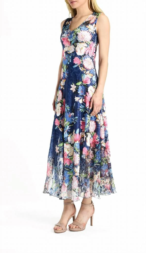 Komarov - FULL BLOOM MAXI DRESS  On Sale Now with Up to 53% Off | Discover  Exclusive Deals & Savings at BeyondStyle  Authentic Komarov women > dresses  > maxi|3388208645|blue|clothing|dresses|floral|maxi|polyester|women with