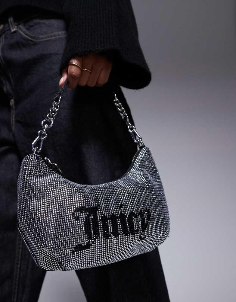 JUICY COUTURE☆small ディアマンテロゴ ショルダーバッグ Juicy Couture Juicy Couture small diamante logo shoulder bag