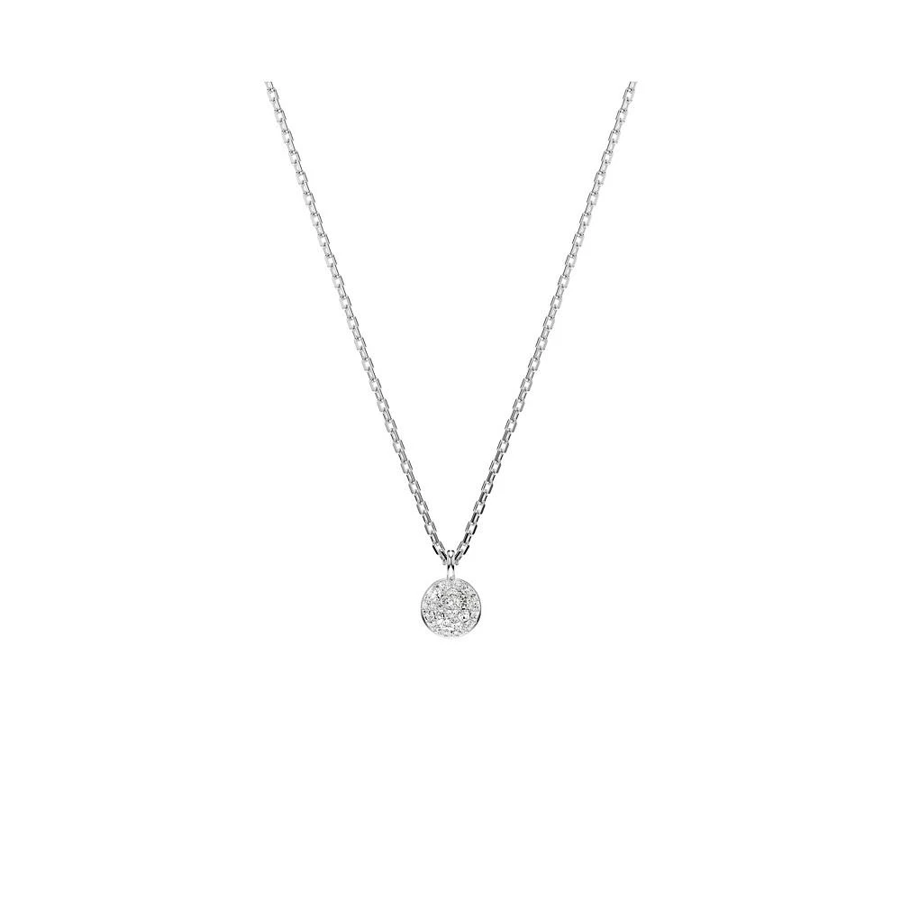 Swarovski White, Rhodium Plated or Rose-Gold Tone or Gold-Tone Meteora Layered Pendant Necklace 6